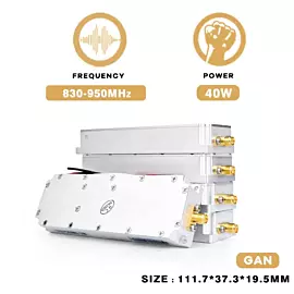 40W 830-950MHz Anti-Drone Amplifier Module 900m Drone Countermeasures Modules
            