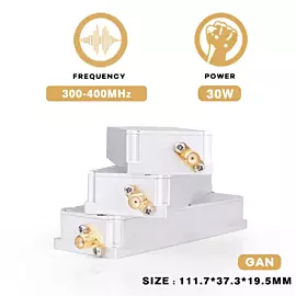  30W Wideband 300-400MHz RF PA Wireless Power Amplifier Module for Blocking Drone/Uav Defense System
            