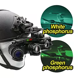  Head Mounted Waterproof IP67 P43 Green Phosphor Nvg4e Night Vision Binoculars
            