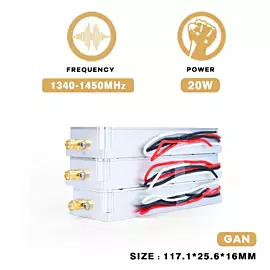  Customizable Frequency 1.3G 1340-1450MHz 20W Anti Uav Drones Signal Blocking System Device GaN Module for Anti-Dji Drone Fpv
            