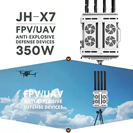  7 Channel 600-1050MHz 1.5g 2.4G 5.8g 350W Uav Fpv Drone Jammer Defence Device System Jamming Blocking
            