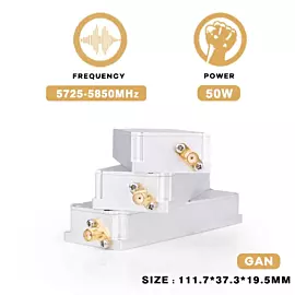  50W 5725-5850MHz Anti Drone Jammer Module GaN for Uav Fpv Signal Bloker
            