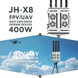  8 Channel 600-1050MHz 1.5g 2.4G 5.2g 5.8g 400W Uav Fpv Drone Jammer Defence Device System Signal Jamming Blocking
            
