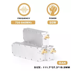  50W 720-840MHz Defence Interceptor RF Power Amplifier Module for Anti-Drone Fpv Uav C-Uas Shielding System
            