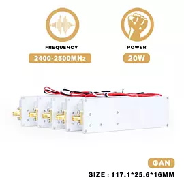  20W 2.4G 2400-2500MHz Anti Drone Fpv Module Jammer System Equipment Blocking Uav Fpv Drone Device C-Uas RF Power Amplifier Modules
            