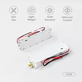  40W 2400-2500MHz 2.4G WiFi Fpv Anti Drone Module GaN PA Jamming Interceptor Uav Shielding Device Blocking Defence System
            