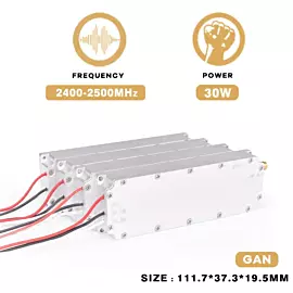  30W 2400-2500MHz 2.4G WiFi Customized RF Power Amplifier Module Jamming PA GaN Drone Fpv C-Uas Anti Drone Module
            