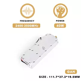  2400-2500MHz 40W Fpv Anti Drone GPS Signals Jammer Module Uav Blocker Jamming System Device with GaN Power Amplifier Module
            
