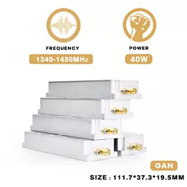  40W 1340-1450MHz Anti Drone Signal Defence Shielding Blocker Module Signal Jammer System Device with GaN Vco Source
            