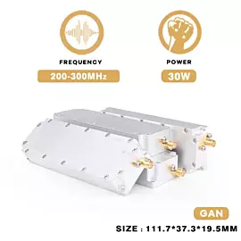  30W 200-300MHz GaN Anti Uav Fpv Drone Jamming Jammer Blocker Module
            