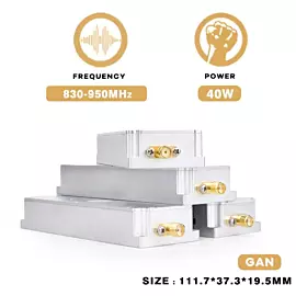  830-950MHz 40W PA Power Amplifier Signal Blocking System Anti Fpv Drone Signals Jammer GaN Module for Anti Dji Uav Drones
            