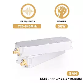 720-840MHz 50W Fpv GPS Signal Jammer Blocker Uav Fpv Shielding Jamming System Device with GaN
            