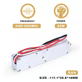  Factory Sale 20W 2400-2500MHz Fpv Anti Drone Module Effective Drone Defense GaN Module Wireless & RF Modules
            
