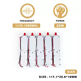  1170-1280MHz 20W Uav Defense Jamming Module for Blocker Shield for Anti Fpv C-Uas
            