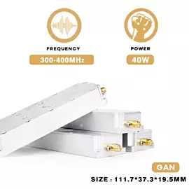  Factory Direct 40W 300-400MHz PA Power Amplifier Signal Blocking Device Anti Drone Fpv Uav Drones Module with GaN
            