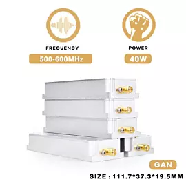  Factory Direct 40W 500-600MHz GaN Anti-Drone RF Signal Blocking Jammer Module System for Anti Dji GPS Uav Drones
            