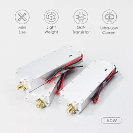  50W 2400-2500MHz 900m GaN Autel Mavic 3 Counter Anti Drone Module Fpv Uav RF Module Anti-Drone Defense System Radar Detector
            