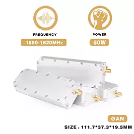  1550-1620m 50W GaN Amplifier Anti Drone Counter Module for Anti Drone System Anti Autel RF Power Amplifier
            
