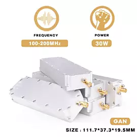  30W 100-200MHz Blocking Jamming Anti Drone RF Signal System Defence C-Uas GaN Uav Anti-Drone PA Power Amplifier Module
            
