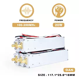  20W 100-200MHz Anti Dji Drone Jammer Module System Equipment Uav Fpv Drone Blocking Device C-Uas RF Power Amplifier Modules
            