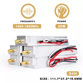  1550-1620MHz 30W Anti Uav Drones Jamming Signal Shielding Module Signals Blocker System Built-in GaN for Anti Dji Drone
            