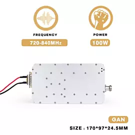  100W 720-840MHz Anti Drones Module System Uav Fpv Signal Jamming Blocking Device with GaN
            