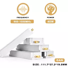  950-1050MHz 40W Blocking Fpv Anti Drone Signal Jammer GaN Module with Vco Source Defence Dji Uav Drones GPS Blocker
            