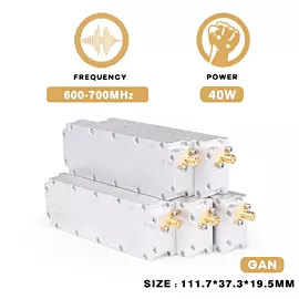  600-700MHz 40W Anti Drone GaN Module Power Amplifier Fpv RF for Counter Uas System
            