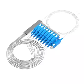 Free FTTH Mini Device 1x16 SCUPC Connector 1.0m Fiber Optic PLC Splitter - Superior Uniformity and High Reliability