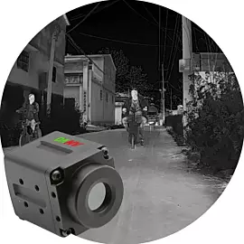  Active Infrared Sensor Netd 50mk Small Size 34*34*52mm Digital Thermal Car Camera 256*192
            