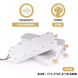  30W GaN Anti Drone Module 720MHz-840MHz Security and Protection Product RF Shields Frequency Anti Drone Jammer
            