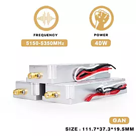  5.2g 40W Fpv Anti Uav Drone Signal Blocker Dji Interceptor Module Jammer System Device with GaN
            