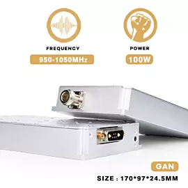  950-1050MHz 100W Anti Fpvs Drone Signal Jammer Module Blocker System Power Amplifier with GaN
            