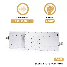  830-950MHz 100W Fpv Uav Drone Interceptor Anti Module PA Shielding Jammer Device for Dji GPS
            