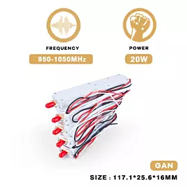  950-1050 20W Modules Anti Drone Booster Countermeasure Module Uav signal Amplifier Drone Blocker
            