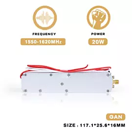  1550-1620MHz 20W 1.5g Uav Defense Module for Blocker Shield for Anti Fpv C-Uas Factory Directly Sale
            